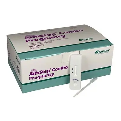Germaine Laboratories Inc - 97730 AimStep® Combo hCG Pregnancy Fertility Reproductive Health Test Kit