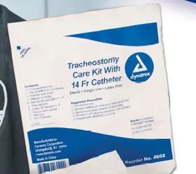 Dynarex - 35002 Tracheostomy Care Kit with Suction Catheter