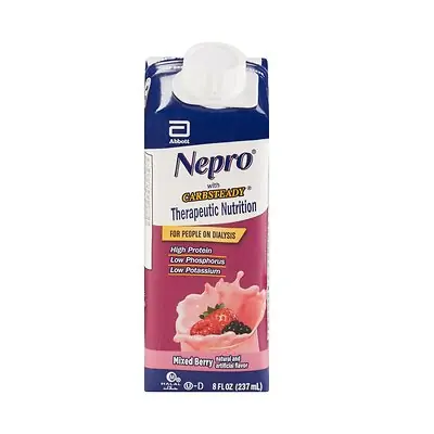 Abbott Nutrition - 64796 Nepro® with Carbsteady® Mixed Berry Therapeutic Nutrition for those on Dialysis