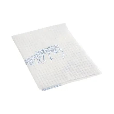 Tidi Products - 918189 Tidi® Toes Blue and White Procedure Towel