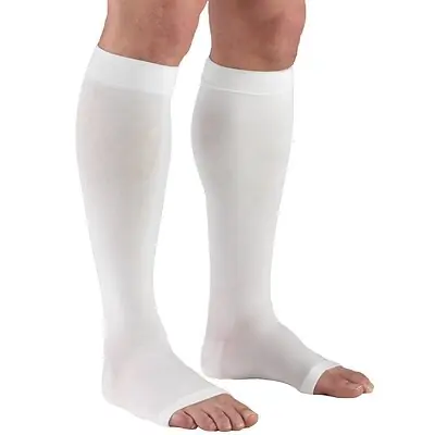 Truform - 865-WH-XLG Compression Stocking Truform® Knee High X-Large White Open Toe