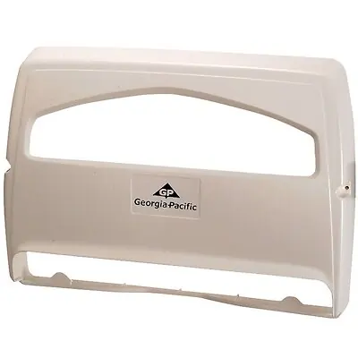 Georgia-Pacific Consumer Products LP - 57710 Toilet Seat Cover Dispenser Safe-T-Gard™ White Plastic Manual Pull Wall Mount