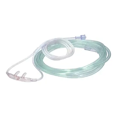 Sun Med - 49SOFT-TG-14-14-25 ETCO2 Nasal Cannula Salter Labs® SalterSTAT Adult Curved Prongs 14 Foot Tubing Low Flow Rate
