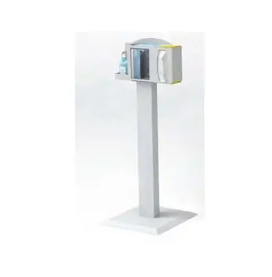 Waterloo Industries - RS-1C Respiratory Hygiene Station Wall Mount White Aluminum