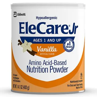 Abbott Nutrition - 68630 Pediatric Oral Supplement EleCare® Jr Vanilla Flavor 14.1 oz. Can Powder Amino Acid Protein Maldigestion