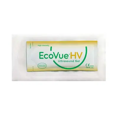 HR Healthcare - 380 Ultrasound Gel EcoVue® High Viscosity 25 Gram Packet OR Sterile