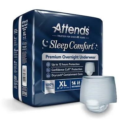 Attends Healthcare Products - SCPO40 Attends® Sleep Comfort Premium Overnight Underwear