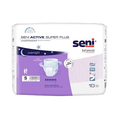 TZMO USA Inc - S-SM10-AP1 Seni® Active Super Plus Overnight Heavy Absorbent Underwear
