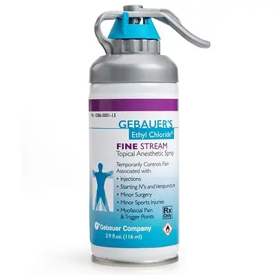Gebauer - 0038-6000-113 Gebauer's Ethyl Chloride® Ethyl Chloride 100% Fine Stream 116 mL