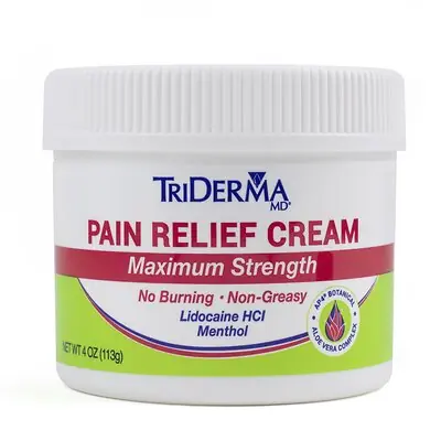 Triderma - 73041 TriDerma MD® Lidocaine / Menthol Topical Pain Relief