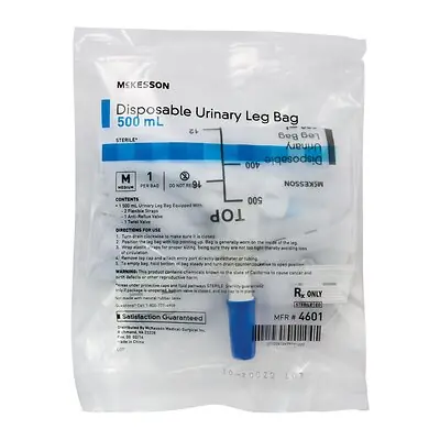 McKesson Brand - 4601 McKesson Disposable Urinary Leg Bag