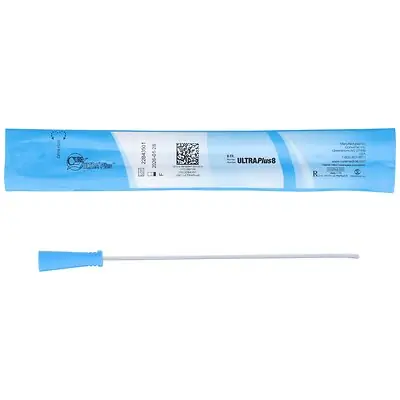 ConvaTec - ULTRAPLUS8 Urethral Catheter Cure Ultra® Plus™ Straight Tip Lubricated PVC 8 Fr. 8 Inch Length
