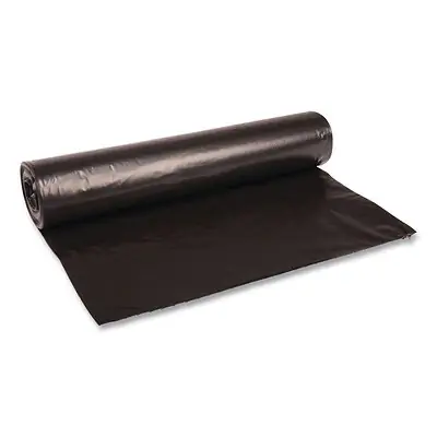 Essendant Co-United Stationers - BWK517 Trash Bag Boardwalk® 45 gal. 1.2 mil 40 X 46 Inch Black Super Heavy Duty Star Seal Bottom Coreless Roll