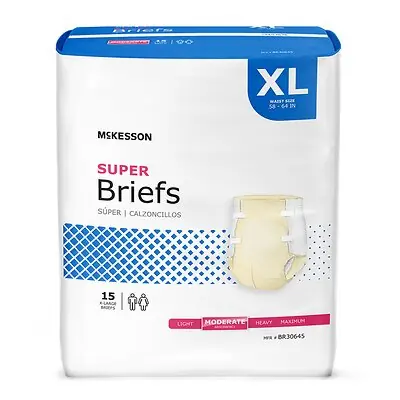 McKesson Brand - BR30645 McKesson Super Moderate Absorbency Incontinence Briefs