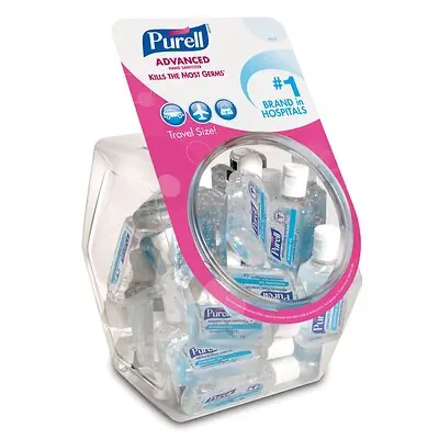 GOJO - 3901-36-BWL Purell® Advanced Travel Size Hand Sanitizer Bowl with 36 1-ounce Bottles