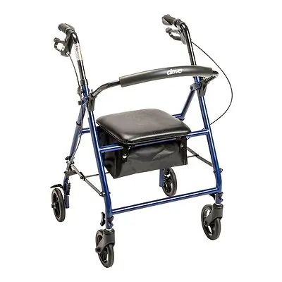 Drive DeVilbiss Healthcare - R800KD-BL drive™ Steel Rollator with 6 Inch Wheels