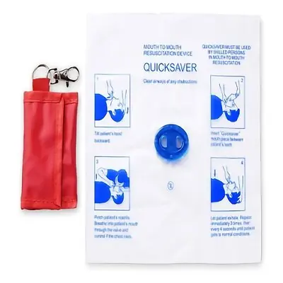 MedSource International - MS-21106 CPR Face Shield MedSource Key Chain Style 2 X 2 X 1 Inch Single Patient Use