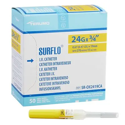 Terumo Medical - SR-OX2419CA Surflo® Peripheral IV Catheter