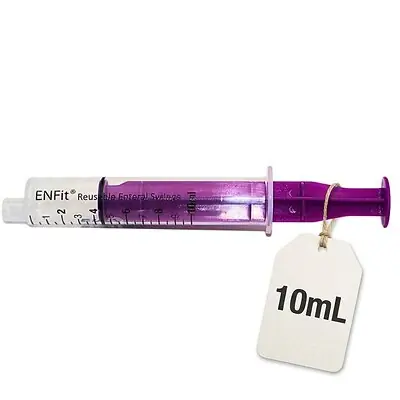 U Deliver Medical - ES10H Oral Medication Syringe ENFit™ O-Ring 10 mL Enfit Tip Without Safety