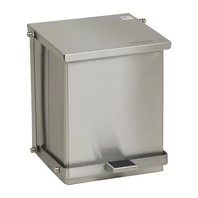 Detecto Scale - C-16 Trash Can Detecto® 16 Quart / 4 gal. Silver Stainless Steel Square