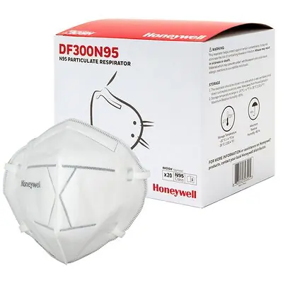 West Chester Protective Gear - DF300N95BX Particulate Respirator Mask Honeywell DF300 Industrial N95 Not Rated Elastic Strap One Size Fits Most
