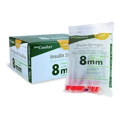 Allison Medical Inc - 22-6010 Surecomfort® 1 mL Standard Insulin Syringe with Needle