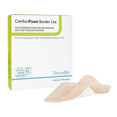 Sion Brands LLC - 47220 ComfortFoam™ Border Lite Thin Bordered Foam Wound Dressing
