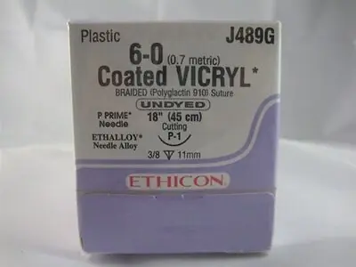 J & J Healthcare Systems - J489G Coated Vicryl™ Suture with Needle