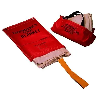 Ward's Science - 33000-159 Fire Blanket Sellstrom® 5 X 6 Foot Fiberglass White