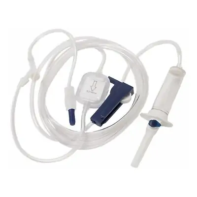 TrueCare Biomedix - TCBINF022AE Primary IV Administration Set TrueCare™ Gravity 1 Port 20 Drops / mL Drip Rate 15 Micron Filter / 0.2 Micron Filter 92 Inch Tubing Solution Without Flow Regulator