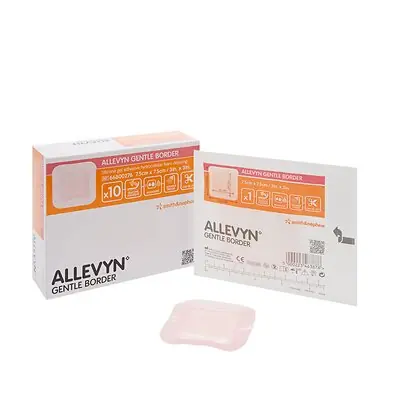 Smith & Nephew - 66800276 Allevyn Gentle Border Silicone Foam Dressing