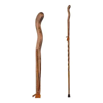 Mabis Healthcare - 602-3000-1090 Brazos™ Twisted Oak Ergonomic Fitness Handcrafted Walking Stick