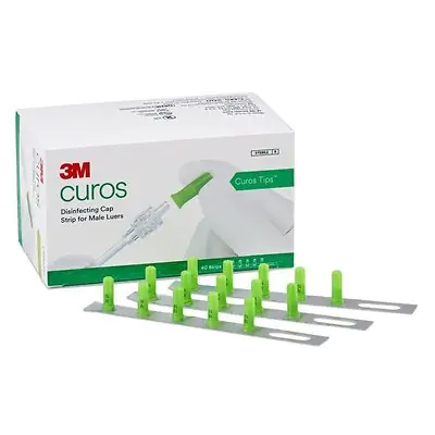 Solventum Corporation - CM5-200 Disinfecting Cap 3M™ Curos Tips™ For Male Luer Connectors Sterile Strips