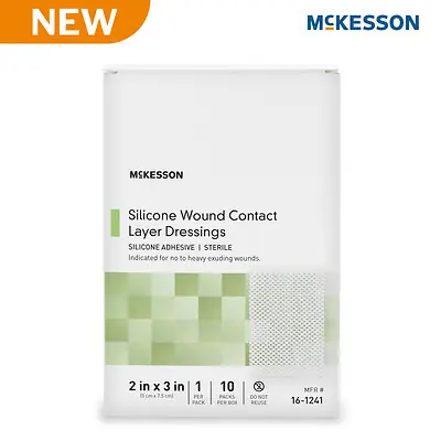 McKesson Brand 16-1241 - Wound Contact Layer Dressing McKesson 2 X 3 Inch Sterile - 10/Box, 100/Case
