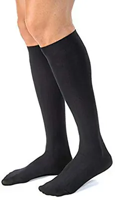 BSN Medical - 113101 Compression Socks Jobst® for Men Casual Knee High Medium Black Closed Toe