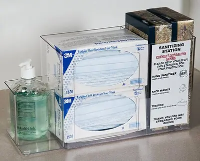 Health Care Logistics - 10383 Hygiene Dispensing Station Health Care Logistics® Surface Mount Clear 5-3/4 X 8-1/4 X 15-5/8 Inch Plastic