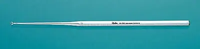 Integra Lifesciences - 19-262 Ear Curette Miltex® Buck 6-1/2 Inch Length Octagonal Handle Size 0 Tip Straight Sharp Loop Tip