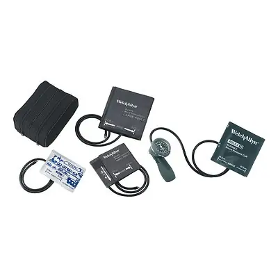 Welch Allyn - 5098-30 Aneroid Sphygmomanometer Unit Ds66 Trigger Aneroid Gold Series Multiple Sizes Arm Nylon Cuff Various Palm Aneroid