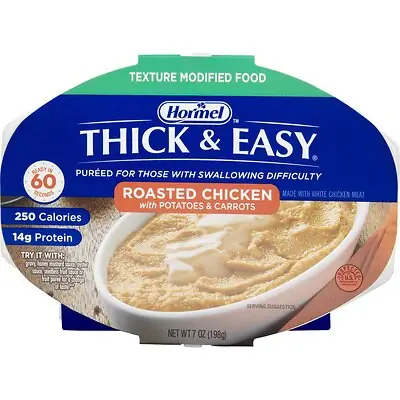 Lyons Magnus LLC - 160748 Thick & Easy® Roasted Chicken with Potatoes and Carrots Purée Thickened Food