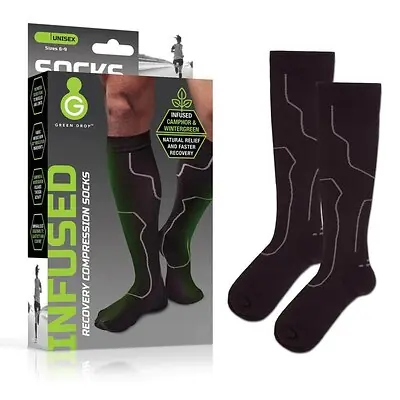 Green Drop Compression LLC - SOX-1455 Green Drop™ Compression Socks – Medical-Grade Infused Support, L/XL