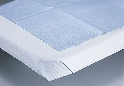 Medline - NON24335 Stretcher Sheet Medline Flat 40 X 90 Inch Blue Tissue / Poly Disposable