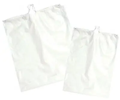 Medegen Medical Products LLC - PLD14WHI Reclosable Bag 14 X 16 Inch Plastic White Drawstring Closure
