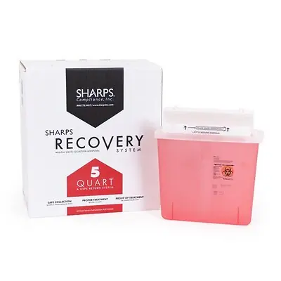 Sharps Compliance - 80501 Sharps Recovery System™ Mailback Sharps Container