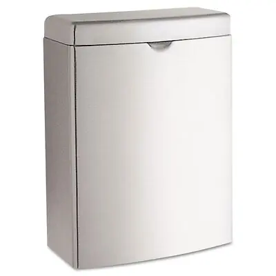 Essendant Co-United Stationers - BOB270 Feminine Hygiene Waste Receptacle Contura 4 Quart / 1 gal. Silver Stainless Steel Rectangular