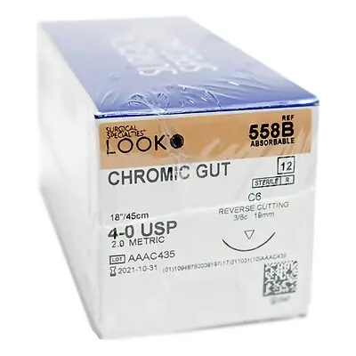 Surgical Specialties - 558B LOOK® Suture with C6 Needle