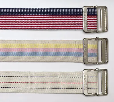 Skil-Care - 252070 Gait Belt SkiL-Care™ 60 Inch Length Pastel Stripe Cotton
