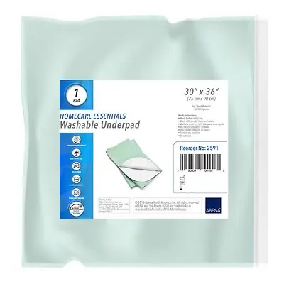 Abena North America 2591 - Reusable Underpad Abena® 30 X 36 Inch Super Absorbent Core Moderate Absorbency - 1/Each, 10/Case
