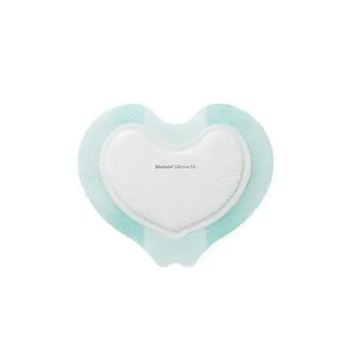Coloplast - 37547 Silicone Foam Dressing Biatain® Silicone Fit 6 x 7-3/4 Inch With Border Film Backing Silicone Adhesive Sacral Sterile