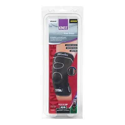 Mueller Sports Medicine - 54112 Knee Brace Hg80® Medium Pull-On / Hook and Loop Strap 14 to 16 Inch Knee Circumference Left or Right Knee