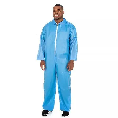 Cardinal - 1201CV Coverall X-Large Blue Disposable NonSterile